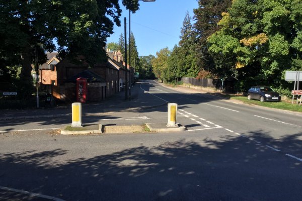 Junction of Moor Lane and Ashbourne Road